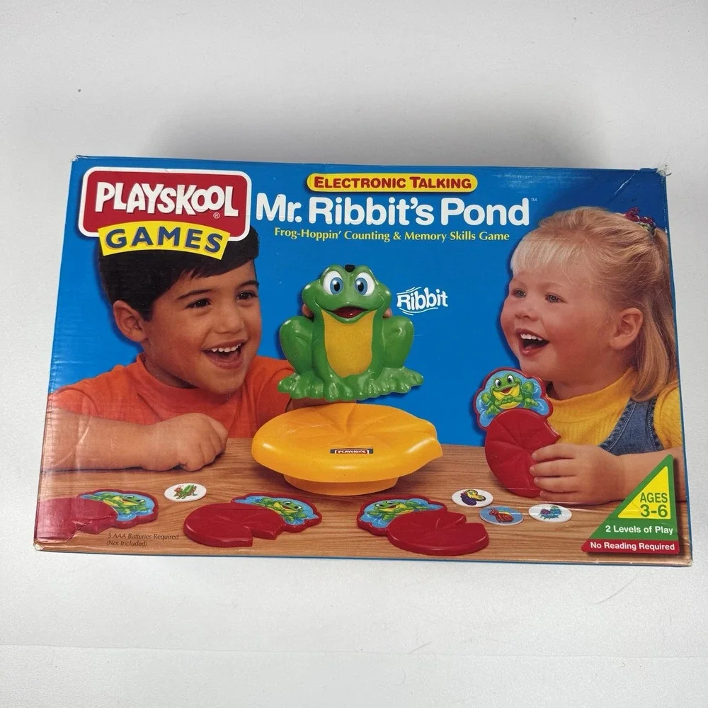 Mr. Ribbit's Pond Frog Hoppin' Counting & Memory Skills Game NOS Playskool 1996